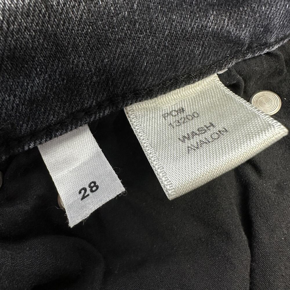 Reformation Jeans High and Skinny Crop Avalon Black Wash Pants Organic Size 28 - Picture 9 of 10